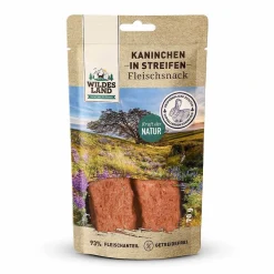 Wildes Land Fleischsnacks - Kaninchenfleisch in Streifen | 70 g