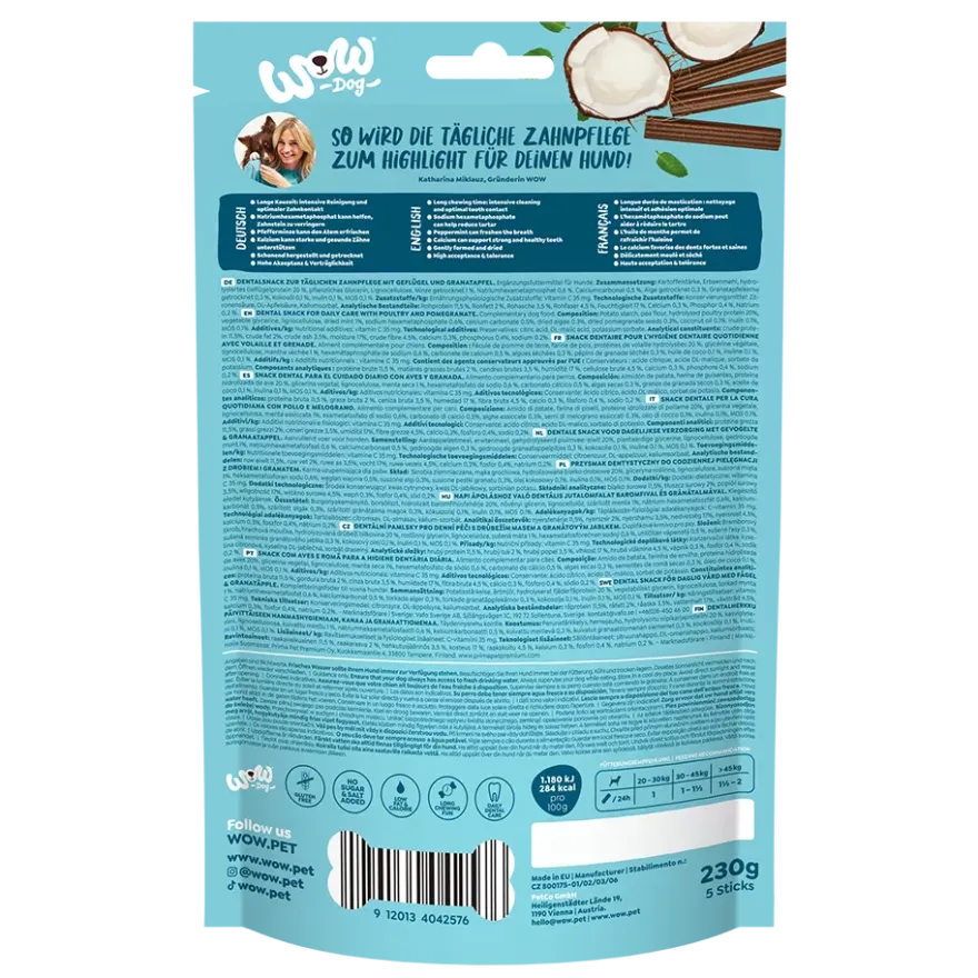 WOW DOG Natural Dentals MAXI | 230 g