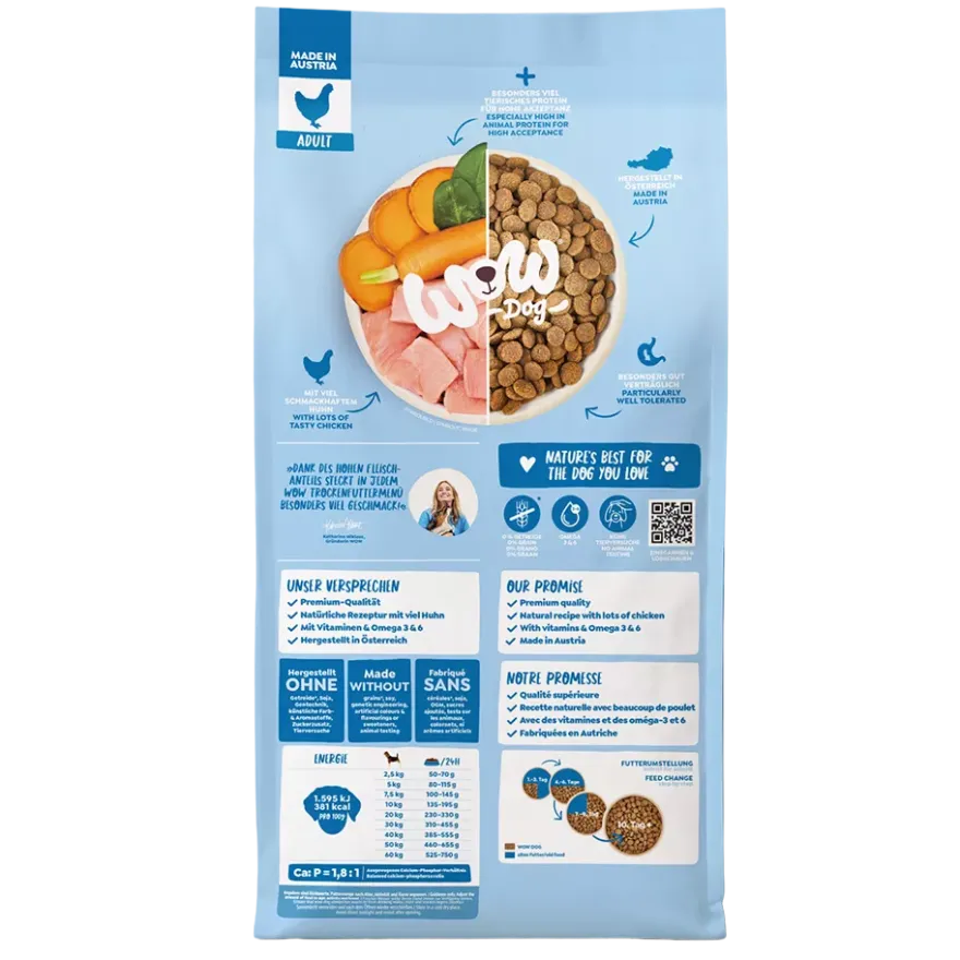 WOW DOG TROCKEN ADULT Huhn | 6 kg