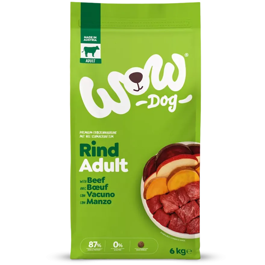WOW DOG TROCKEN ADULT Rind | 6 kg