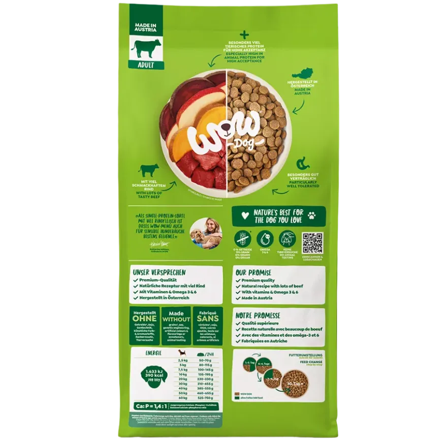 WOW DOG TROCKEN ADULT Rind | 6 kg