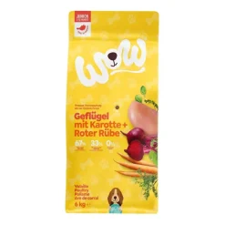 WOW JUNIOR Geflügel mit Karotte und roter Rübe | 12 kg
