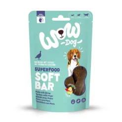 WOW SUPERFOOD Soft Bar Pute mit Birne | 150 g